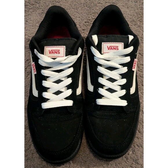 Vintage Y2k Vans Calhoun Chunky Black Leather Skate Skateboarding Shoes Men's 10 - Picture 3 of 6